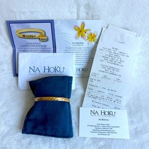 Na Hoku Hawaiian Heirloom Plumeria Bracelet- size 7
